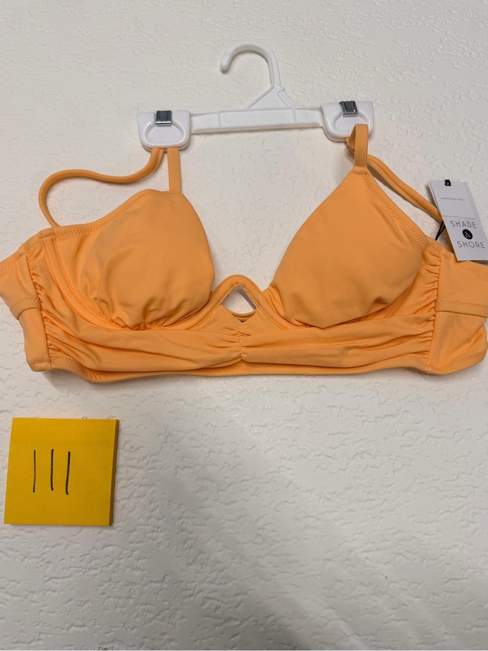 Shade & Shore Peach Bikini Bralette Top